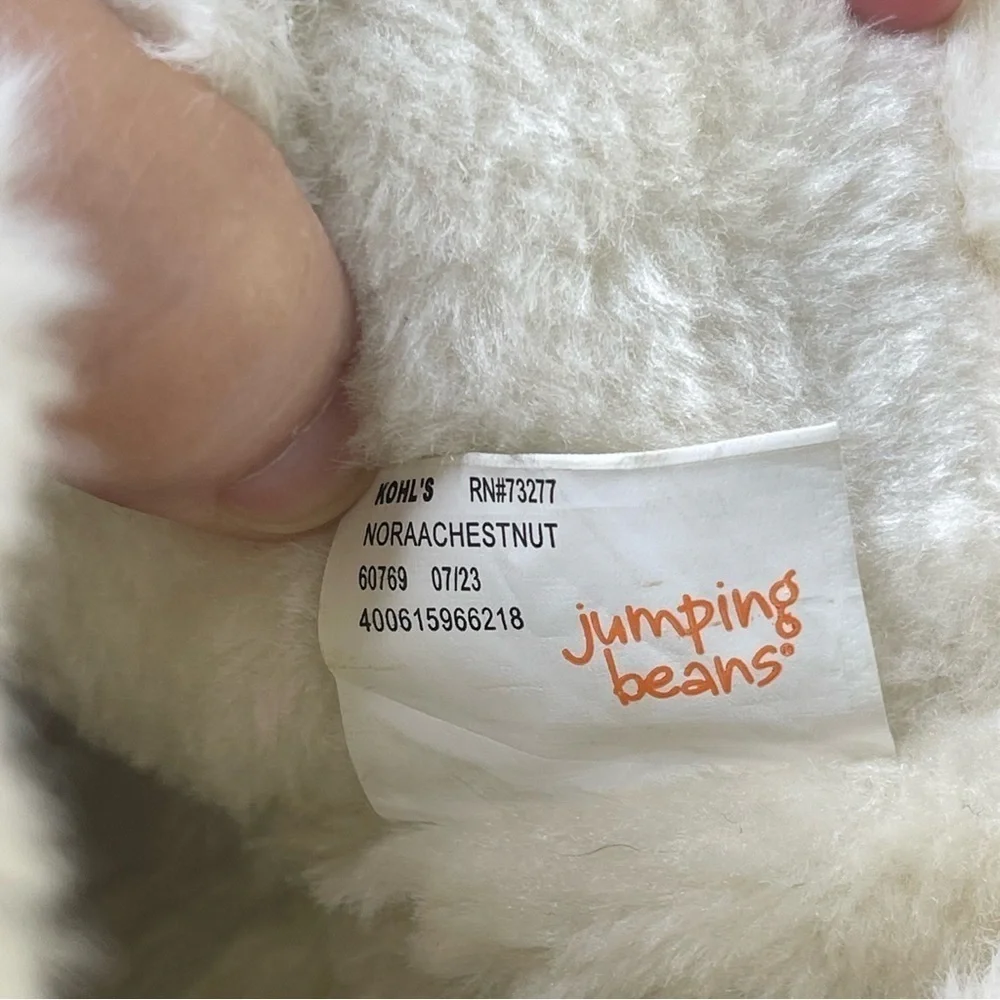 Jumping Bean Winter boots girl size 8 M NoraaChestnut White Lined Faux Fur